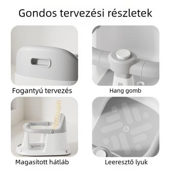 CrossBorder baba fürdőszék, csecsemő fürdőkád relaxfotel, ülőkádas szék, gyermek ülést tanuló szék, csúszásmentes fürdőszék