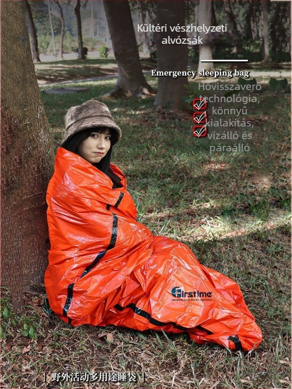 Kültéri PE alumínium fólia vészhelyzeti hálózsák egyszerű hidegálló katasztrófaelhárítás vészhelyzeti meleg hálózsák esőkabát sátor tároló Amazon