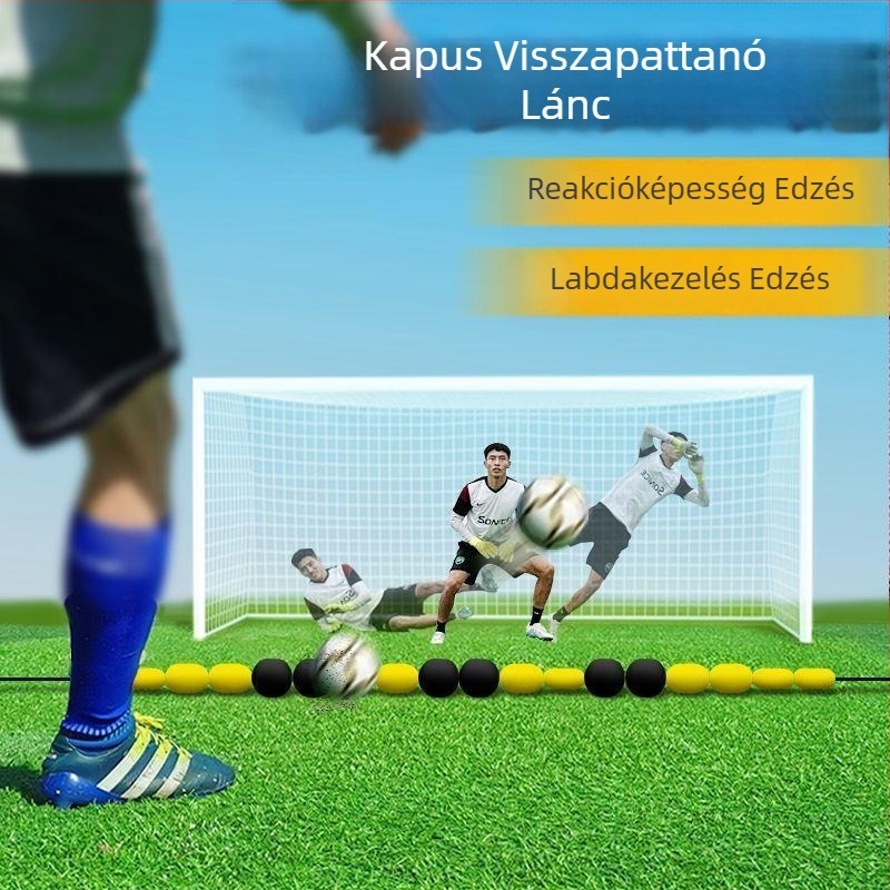 Reakciós hálóajtó érzékeny visszapattanó foci edzőfelszerelés lánc edzés visszapattanó visszapattanó fog edzi a kapust
