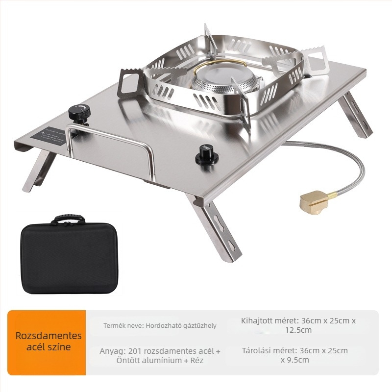 Kültéri rozsdamentes acél mikronyomású főzőedény, többfunkciós gőzölőedény, hordozható, biztonságos, robbanásbiztos, alpesi nyomású főzőedény, kemping stílusú főzőlap