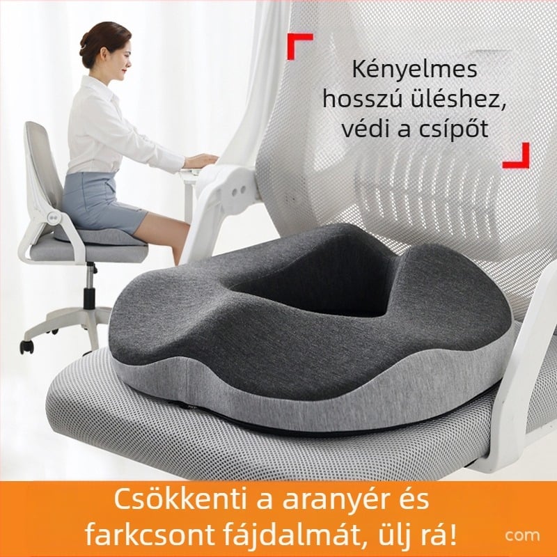 Memóriahabos aranyérpárna, nem összeomló, üreges, lélegző szék fenékpárna, gyönyörű fenék, farokcsigolya, farokcsigolya fenék üléspárna