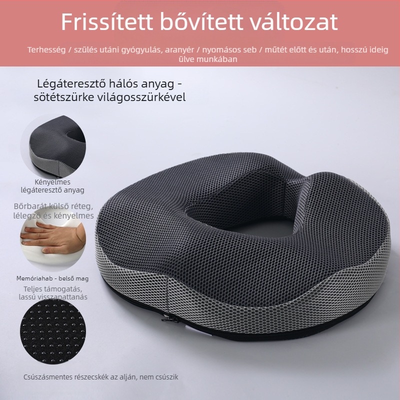 Memóriahabos aranyérpárna, nem összeomló, üreges, lélegző szék fenékpárna, gyönyörű fenék, farokcsigolya, farokcsigolya fenék üléspárna