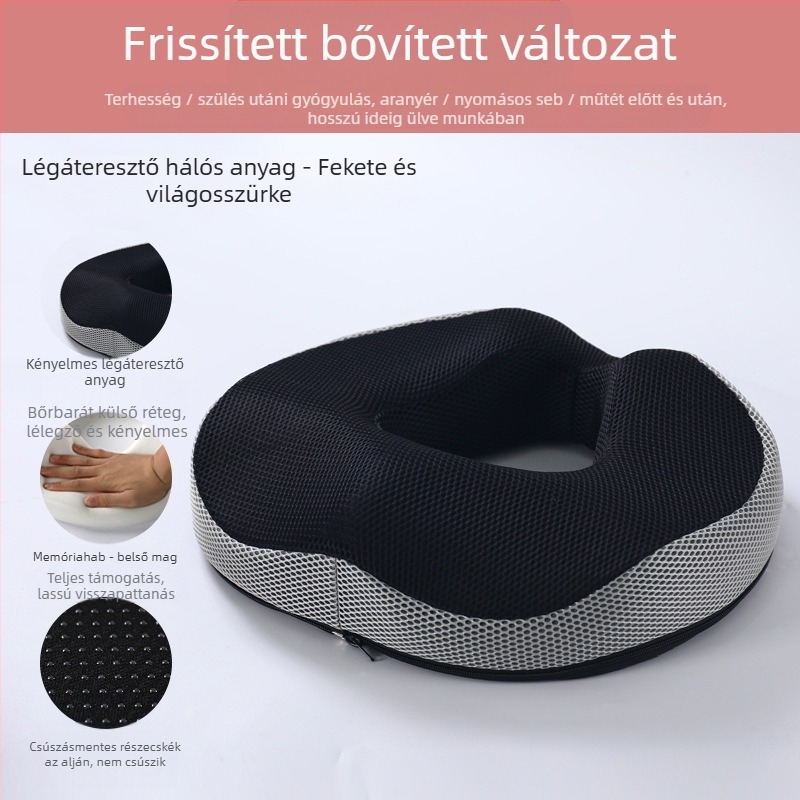 Memóriahabos aranyérpárna, nem összeomló, üreges, lélegző szék fenékpárna, gyönyörű fenék, farokcsigolya, farokcsigolya fenék üléspárna