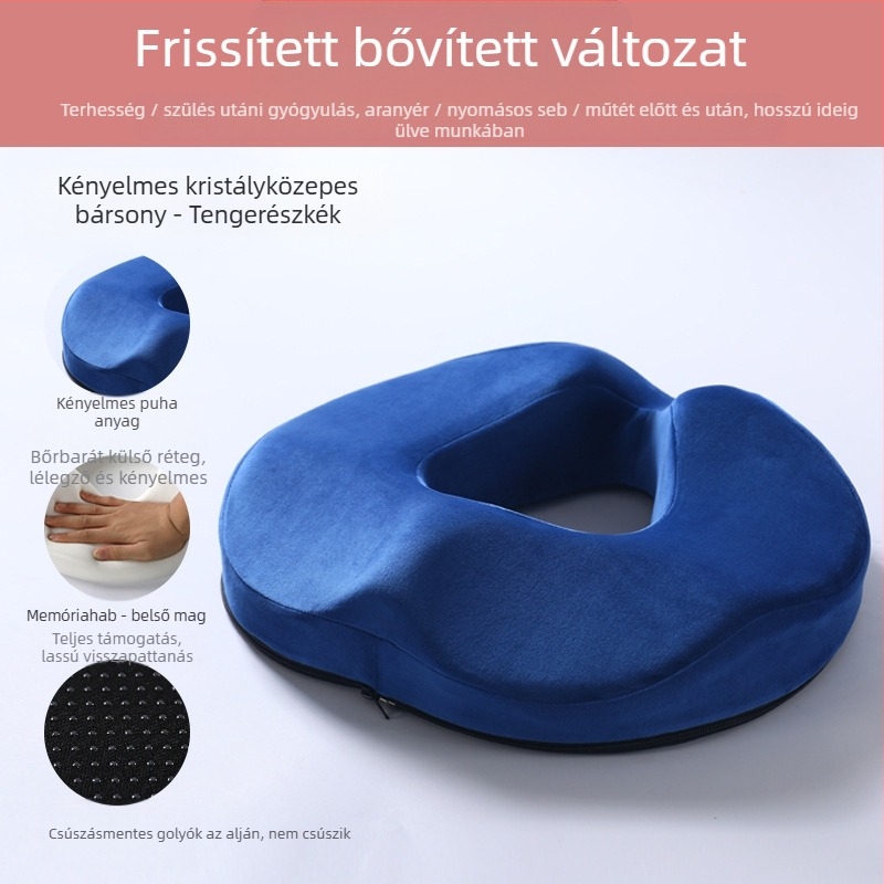 Memóriahabos aranyérpárna, nem összeomló, üreges, lélegző szék fenékpárna, gyönyörű fenék, farokcsigolya, farokcsigolya fenék üléspárna