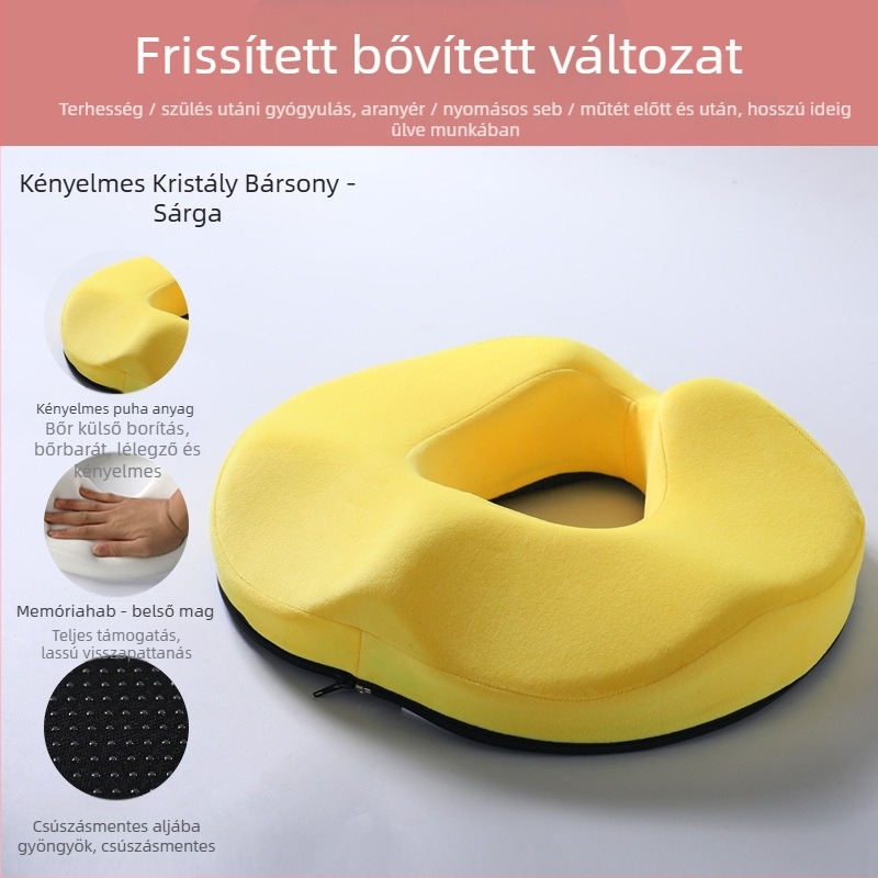 Memóriahabos aranyérpárna, nem összeomló, üreges, lélegző szék fenékpárna, gyönyörű fenék, farokcsigolya, farokcsigolya fenék üléspárna