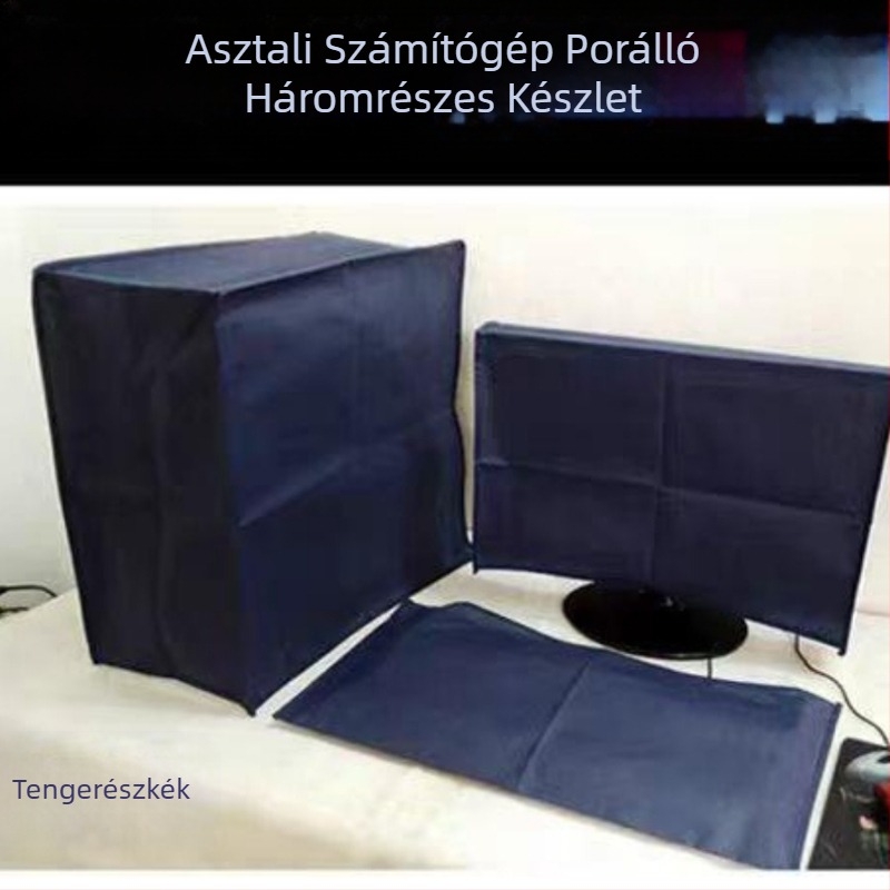 Számítógép-burkolat asztali porvédő 32 19 22 24 27 29 hüvelykes LCD-gazdagép-burkolat szövet billentyűzetvédő