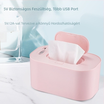 Nedves törlőkendős fűtő háztartási baba multifunkcionális arcmaszk hordozható USB állandó hőmérsékletű szigetelő fűtődoboz határokon átnyúló