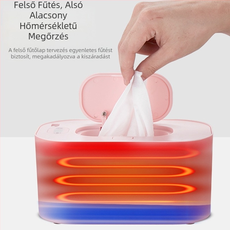 Nedves törlőkendős fűtő háztartási baba multifunkcionális arcmaszk hordozható USB állandó hőmérsékletű szigetelő fűtődoboz határokon átnyúló