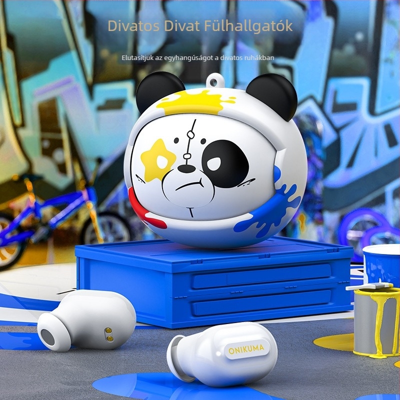 Határokon átnyúló új Onikuma valódi vezeték nélküli Bluetooth headset TWS zajcsökkentő, kiváló minőségű 5.3 fülhallgatóval