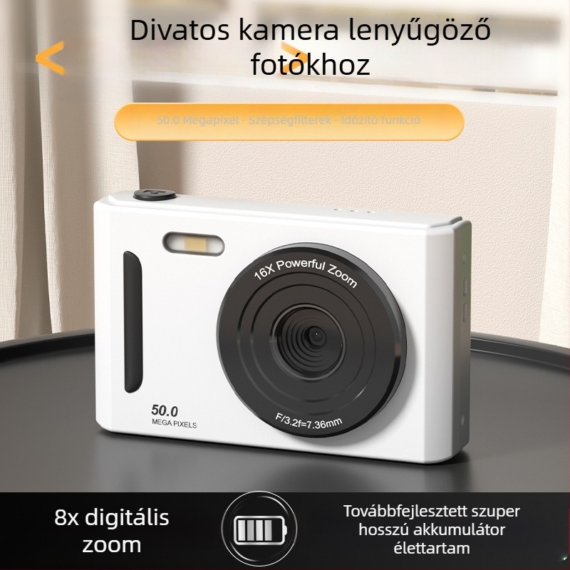 Határokon átnyúló 5K HD felvételkészítésű digitális kamera optikai zoommal, rázkódásmentes kamerával, diákbuli belépő szintű otthoni kamera