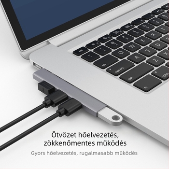 Számítógép alumíniumötvözet 3.0 notebook usb multi-interfész typec bővítő dokkoló vezeték nélküli HUB kábelelosztó