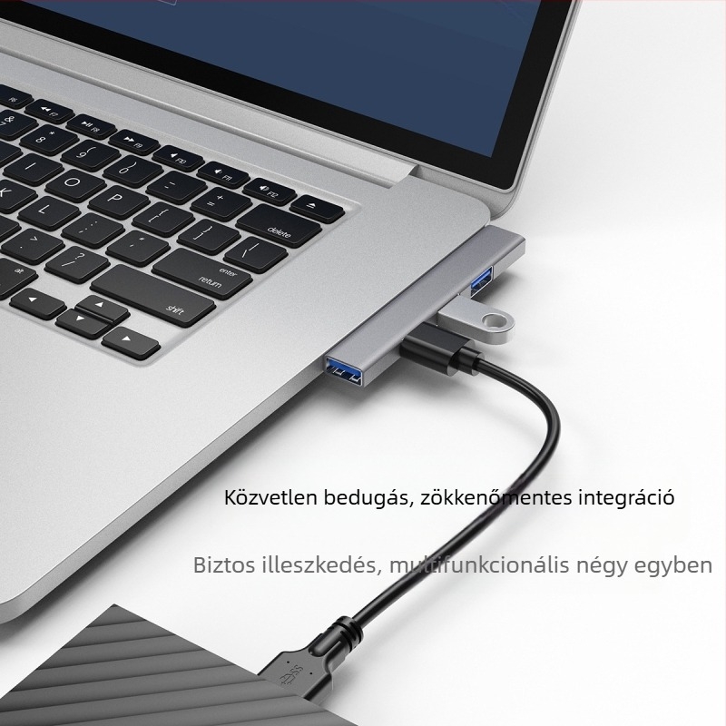 Számítógép alumíniumötvözet 3.0 notebook usb multi-interfész typec bővítő dokkoló vezeték nélküli HUB kábelelosztó