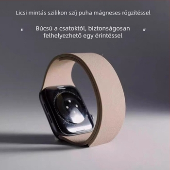 Alkalmas Apple iwatches 10 Huawei Gt Xiaomi S4 Samsung kavicsos szilikon puha mágneses tapadókorongos S11 óraszíjhoz