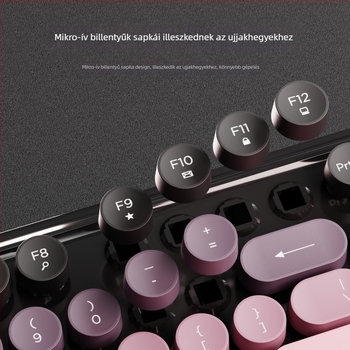 Forerunner V96 vezeték nélküli billentyűzet, egér, mechanikus, némított, notebook, külső, női, irodai, punk