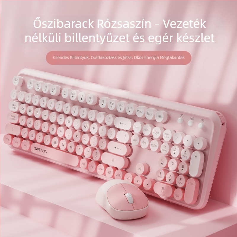 Forerunner V96 vezeték nélküli billentyűzet, egér, mechanikus, némított, notebook, külső, női, irodai, punk