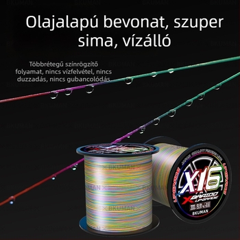 Eredeti japán selyem 16 ygkpe jp zsinór, ázsiai speciális harapásgátló, erős húzóerővel, fekete-tengeri horgászathoz, erős lóhorgászzsinór