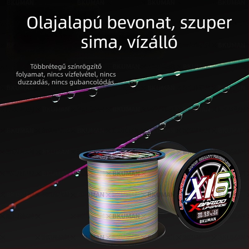 Eredeti japán selyem 16 ygkpe jp zsinór, ázsiai speciális harapásgátló, erős húzóerővel, fekete-tengeri horgászathoz, erős lóhorgászzsinór