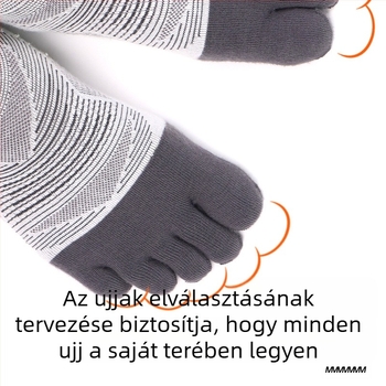 WRELS Futómaraton Professzionális sport öt ujjas zokni coolmax Gyorsan száradó, izzadságelvezető, kopásálló terepzokni férfiaknak és nőknek