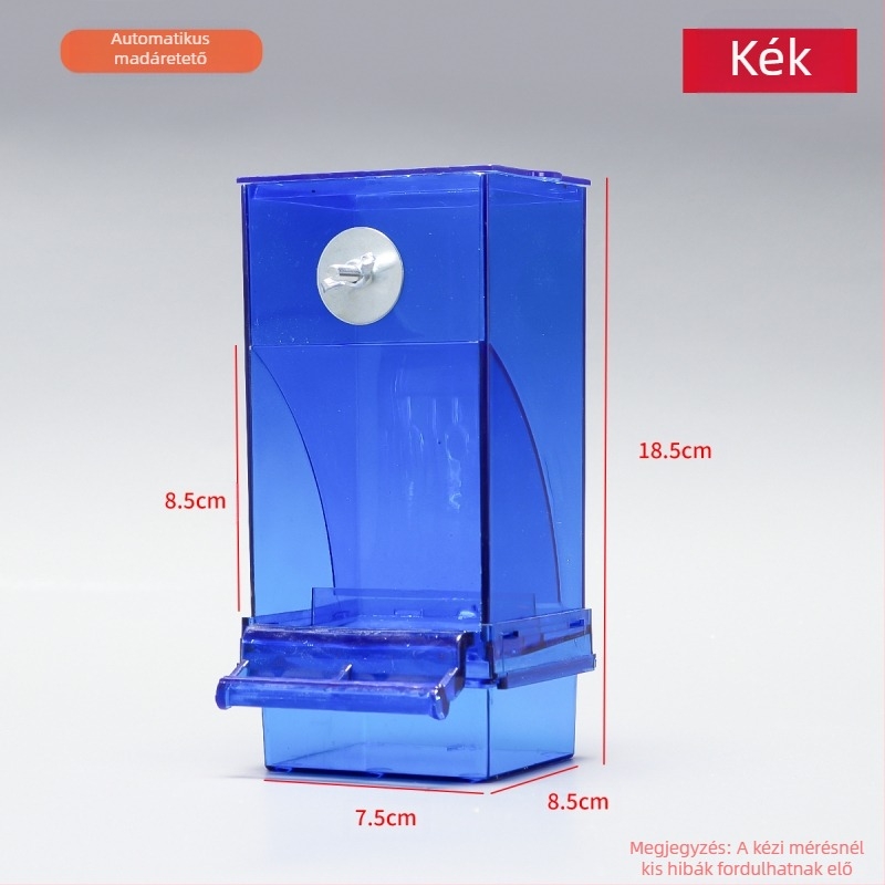 Papagáj madáreledel-doboz, szétszóródásgátló automata etető, fröccsenésgátló, külső etető, tigrisbőrből készült bazsarózsa, Xuan Feng madárfelszerelés