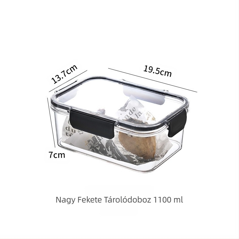 Frissentartó doboz Élelmiszeripari minőségű hűtőszekrény Speciális tárolódoboz Fagyasztott, lezárt doboz fedéllel Élelmiszer Dió Gyümölcs Étel Üveg