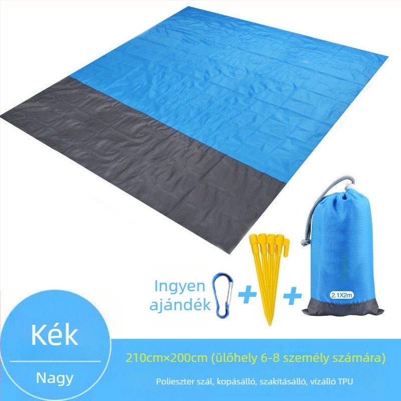 Kültéri piknikszőnyeg, strandszőnyeg, zsebes kempingszőnyeg, tengerparti hordozható összecsukható strandvédő szőnyeg, dropshipping