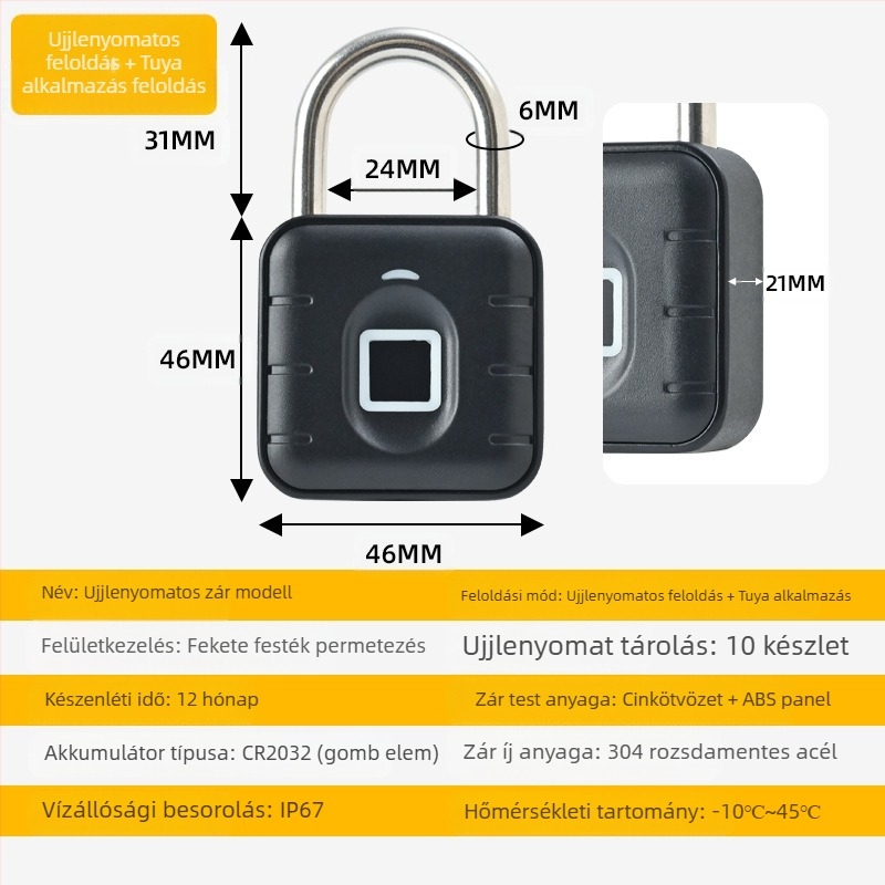 Kültéri tároló ujjlenyomat-lakat Forrás Gyártó Közvetlen értékesítés Bluetooth ujjlenyomat-zár Ujjlenyomat-lakat