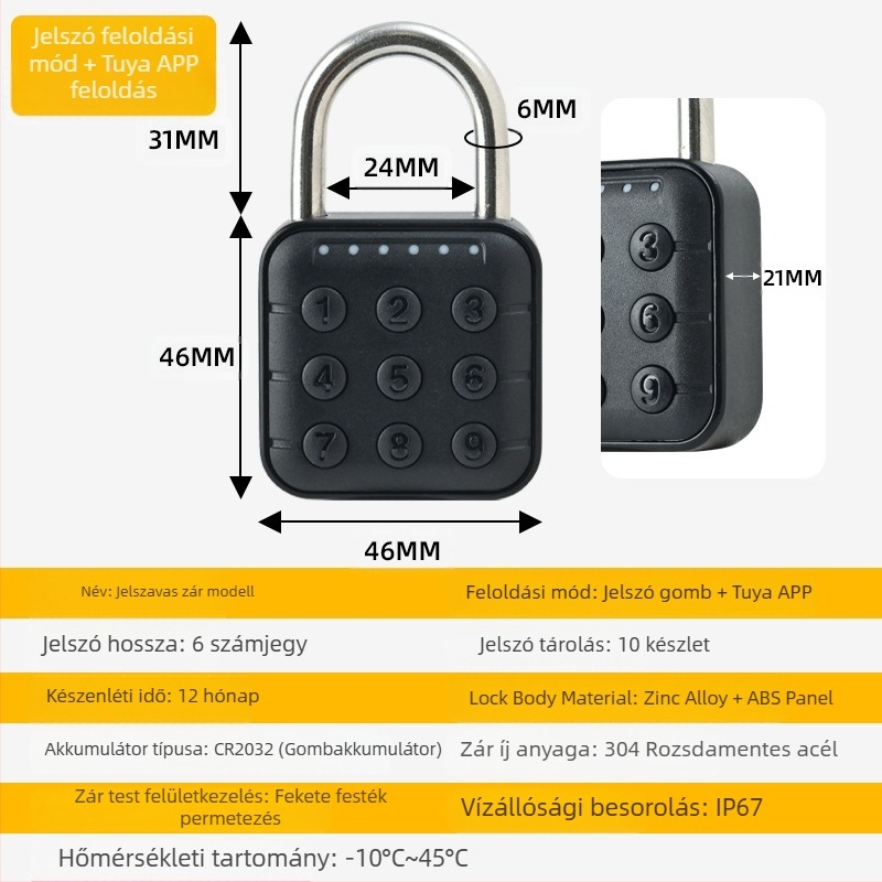 Kültéri tároló ujjlenyomat-lakat Forrás Gyártó Közvetlen értékesítés Bluetooth ujjlenyomat-zár Ujjlenyomat-lakat