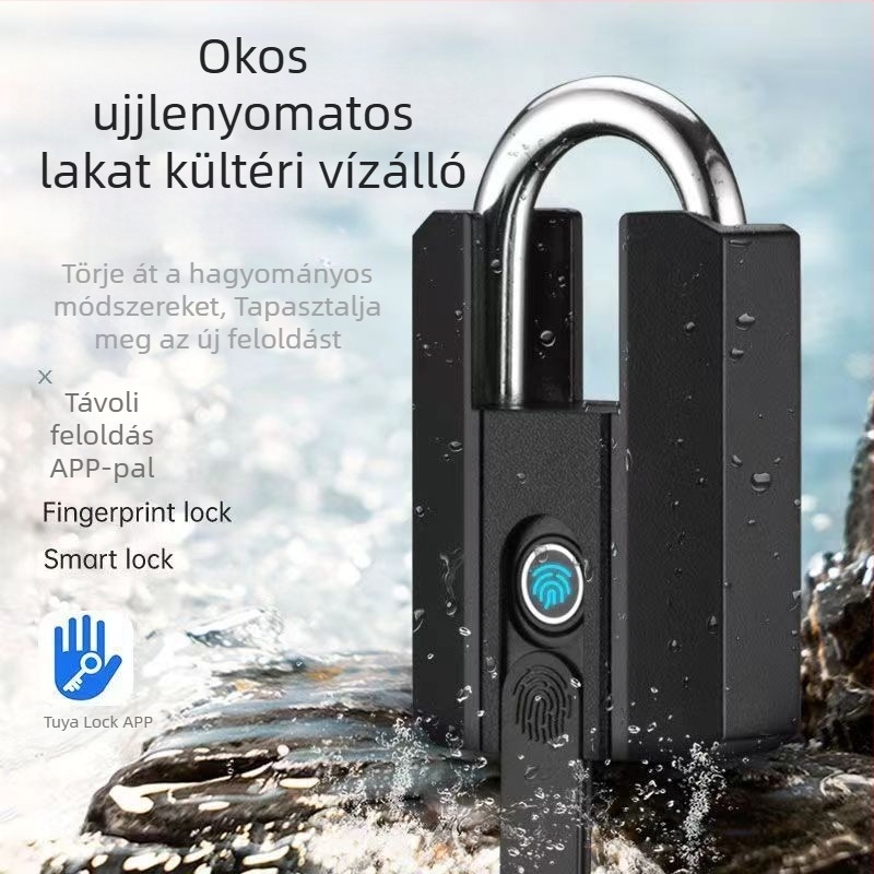 Kültéri tároló ujjlenyomat-lakat Forrás Gyártó Közvetlen értékesítés Bluetooth ujjlenyomat-zár Ujjlenyomat-lakat