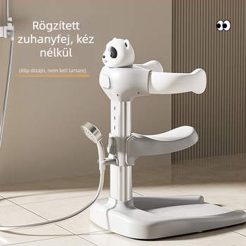 Baba álló fürdőkád állvány, állítható fürdőkád állvány, összecsukható gyerek fürdőkád állvány, amely ülhet és állhat is