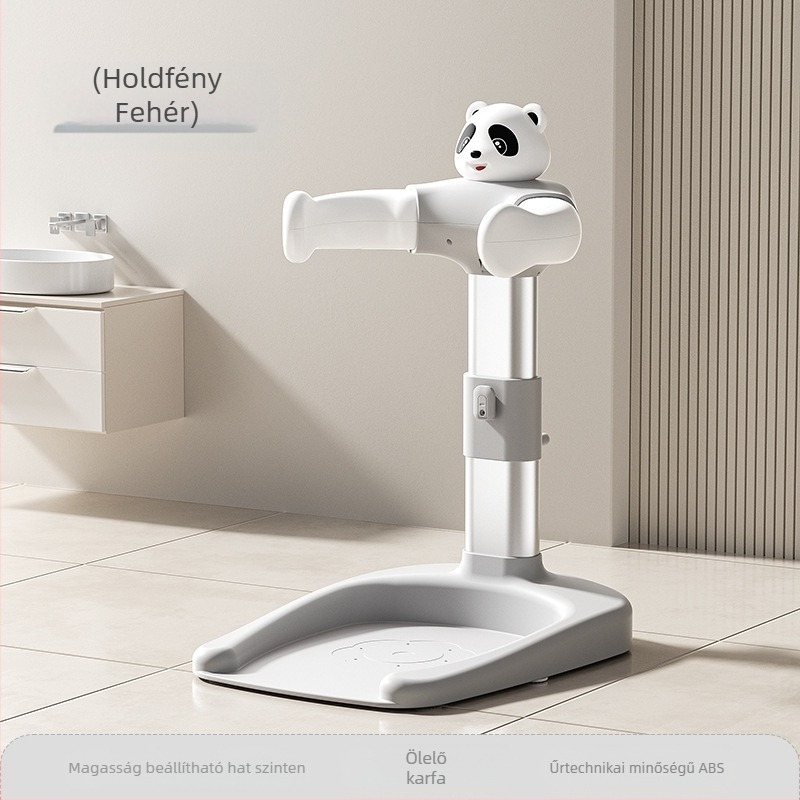 Baba álló fürdőkád állvány, állítható fürdőkád állvány, összecsukható gyerek fürdőkád állvány, amely ülhet és állhat is