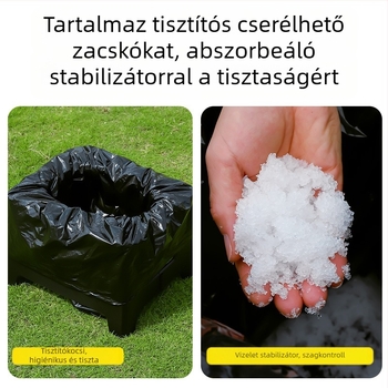 Határokon átnyúló új összecsukható WC-autó vészhelyzeti kemping WC-szék felnőtt hordozható dezodor kültéri mobil WC