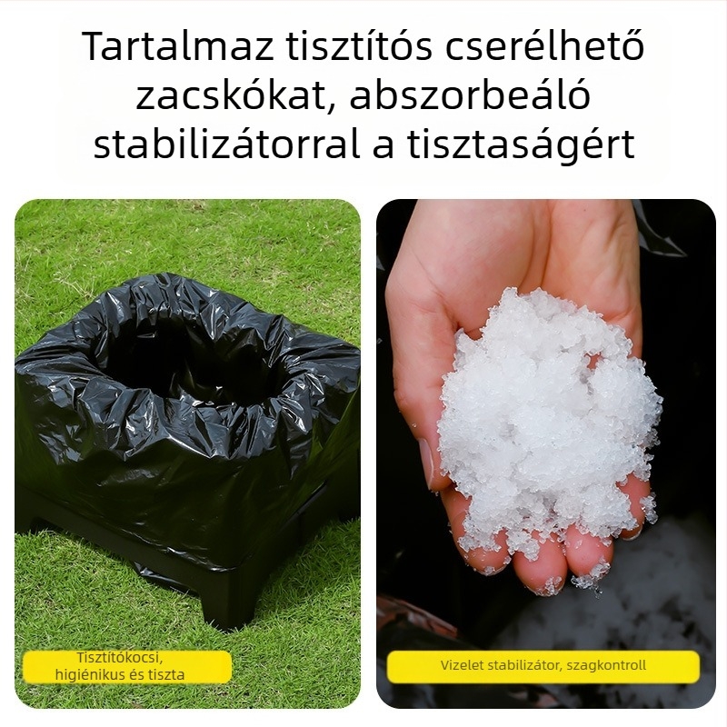 Határokon átnyúló új összecsukható WC-autó vészhelyzeti kemping WC-szék felnőtt hordozható dezodor kültéri mobil WC