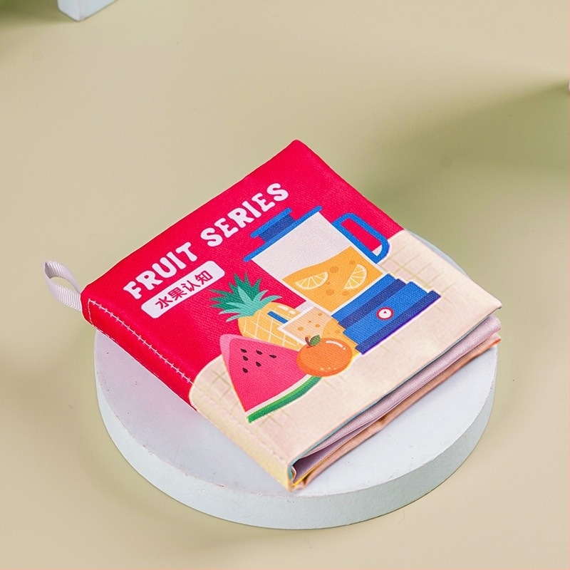 Szakadásálló vászonkönyv, Mosható vászonkönyv, Rágótabletta koragyermekkori nevelésre szolgáló játék 6-12 hónapos korig