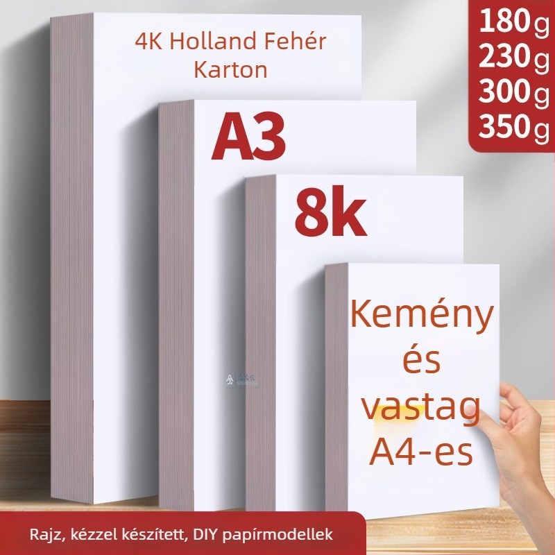 Holland fehér karton 8K4K fehér karton A3 művészeti festmény 300g kemény A4 vastagított marker toll rajzkönyv nagykereskedelem