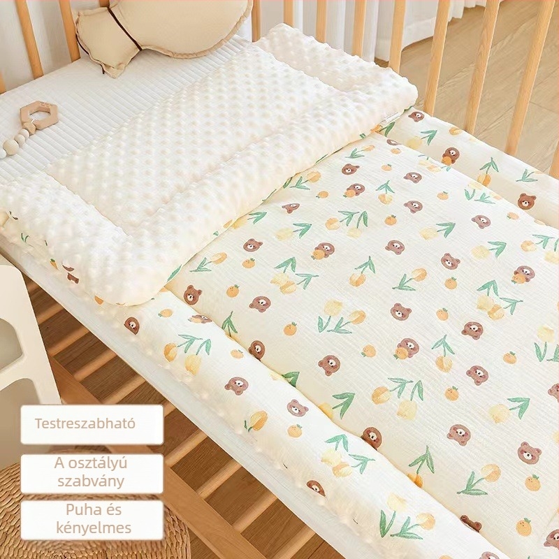 Baba babakocsi alátét séta baba tárgy krepp borsó bársony őszi és téli vastag meleg mosógépben mosható babakocsi pamutbetét