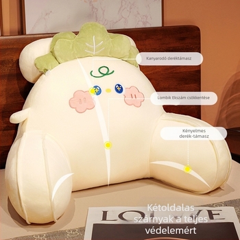 Puha kollégiumi táska nagy háttámla ágypárna ágy deréktámasz hátpárna irodai párna rajzfilm ágypárna