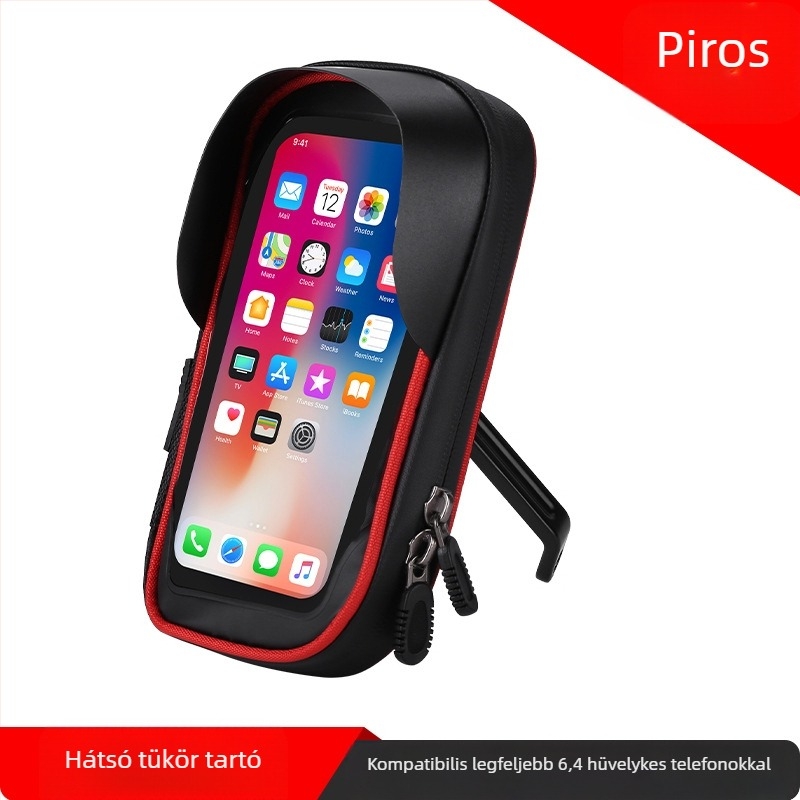 Határokon átnyúló multifunkcionális mobiltelefon-tartó táska, elvitelre szolgáló érintőképernyős táska, vízálló kerékpártáska, motorkerékpár-navigációs konzol