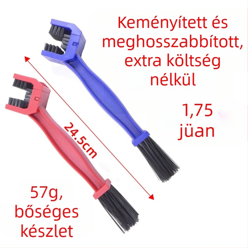 Nagykereskedelmi háromoldalas lánctisztító kefe kerékpár lánckefe motorkerékpár lánc sörték kefelap tisztítólap nagy kefe