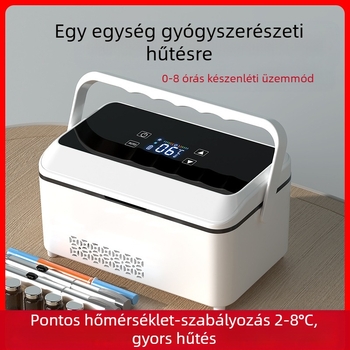 Kubao hordozható inzulin hűtőszekrény mini autó otthoni kettős felhasználású 0-8 fokos hűtés US8 újratölthető kis hűtőszekrény
