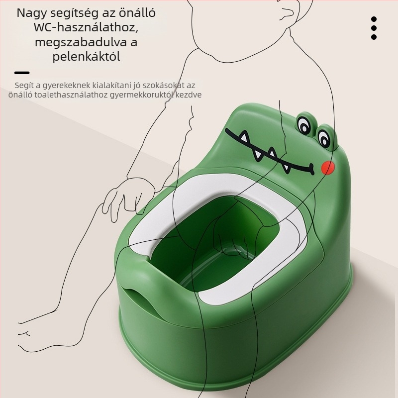 Kis dinoszaurusz rajzfilm gyerek WC Kis WC Egyszerű baba baba WC Gyerek WC Vizeletvödör