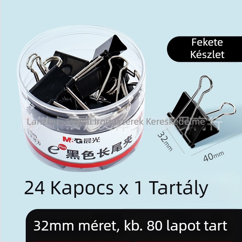 Chenguang írószer színes hosszú farokcsipesz nagy teszt gemkapocs 25mm kicsi fecskefarkú fém csirkefarokcsipesz irattartó kis csipesz