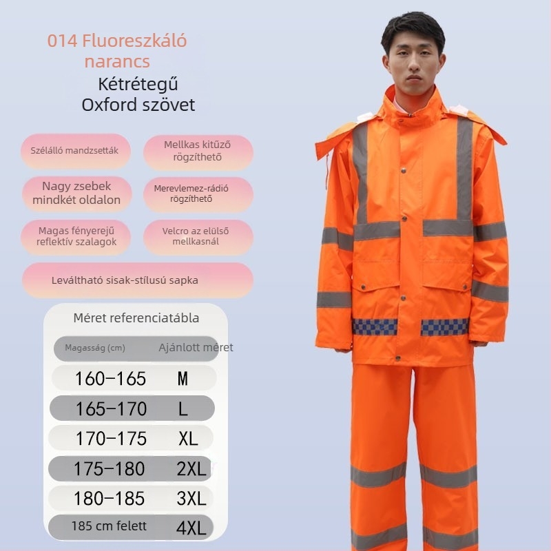 Esőnadrág nagykereskedelmi zavargásgátló esőkabát esőnadrág öltöny vastag Oxford szövet kopásálló fényvisszaverő férfi lovagló alsótest vízálló nadrág
