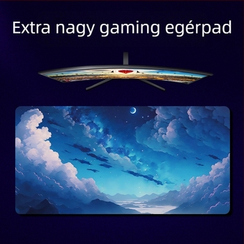 Könnyű, luxus és csúcskategóriás tájképekhez tervezett, túlméretezett e-sport játékhoz való egérpad, kreatív, csúszásmentes, vastagított asztali billentyűzetpad