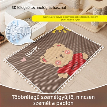 Macskaalom szőnyeg, fröccsenésgátló, kihúzásgátló macskaalom doboz, szűrőhomok szőnyeg, vastagított extra nagy kisállat szőnyeg, macskakarmolásgátló szőnyeg macskáknak és kutyáknak