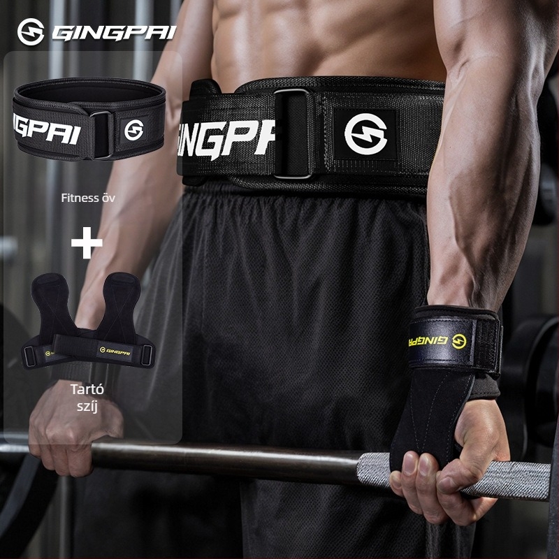 Védő deréköv súlyemeléshez – guggoláshoz, felhúzáshoz és powerliftinghez, állítható kompresszió, tépőzár