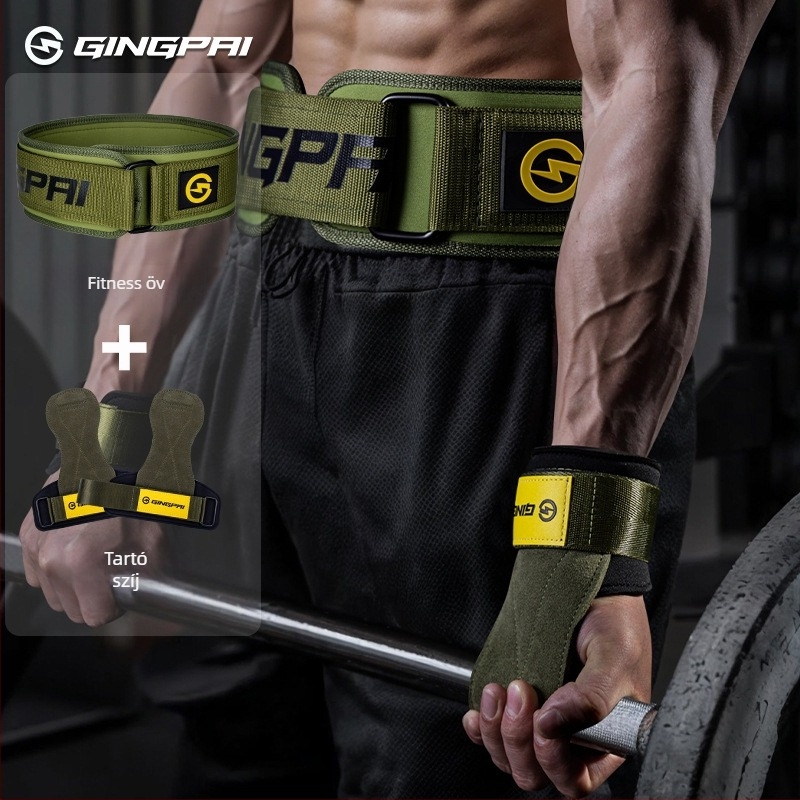 Védő deréköv súlyemeléshez – guggoláshoz, felhúzáshoz és powerliftinghez, állítható kompresszió, tépőzár