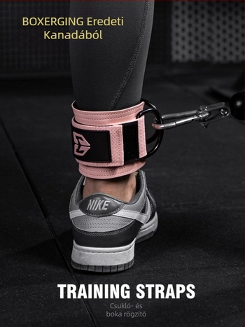 Portálváz fitnesz bokacsat csípő láb kötél hátrúgás segédláb erősítő edzés feszítő ellenállás pánt hüvely