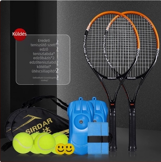 Egy generációnyi tenisz edző egy övvonalas rebound teniszütő kezdőknek ultra könnyű alumíniumötvözet ütő