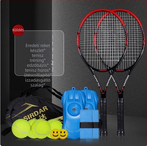 Egy generációnyi tenisz edző egy övvonalas rebound teniszütő kezdőknek ultra könnyű alumíniumötvözet ütő