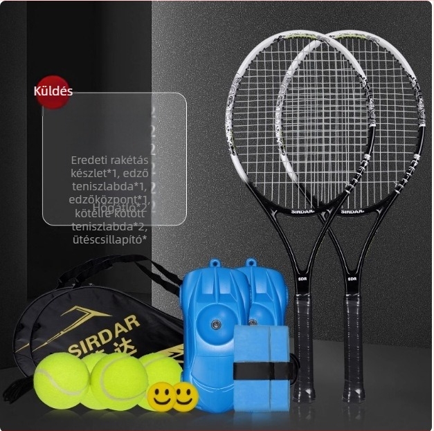 Egy generációnyi tenisz edző egy övvonalas rebound teniszütő kezdőknek ultra könnyű alumíniumötvözet ütő